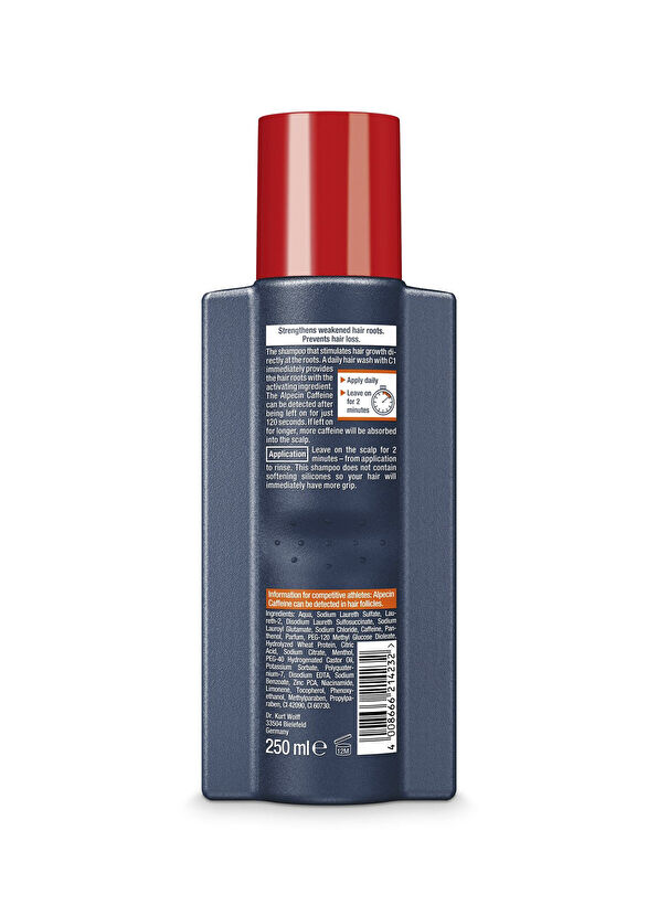 Alpecin C1 Kafeinli Dökülme Karşıtı Şampuan 3 x 250 ml - 2