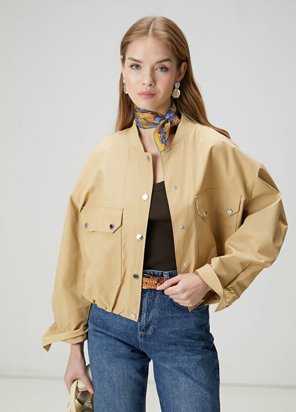 Beymen Club Beige Bomber Coat - 4