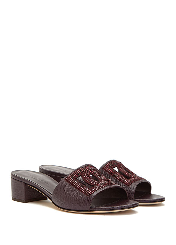 Mürdüm Kadın Deri Terlik - Görsel 3