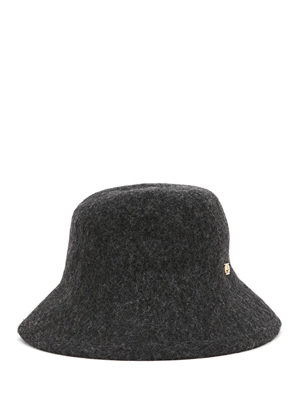 Beymen Club Anthracite Cross Women's Wool Hat - 1