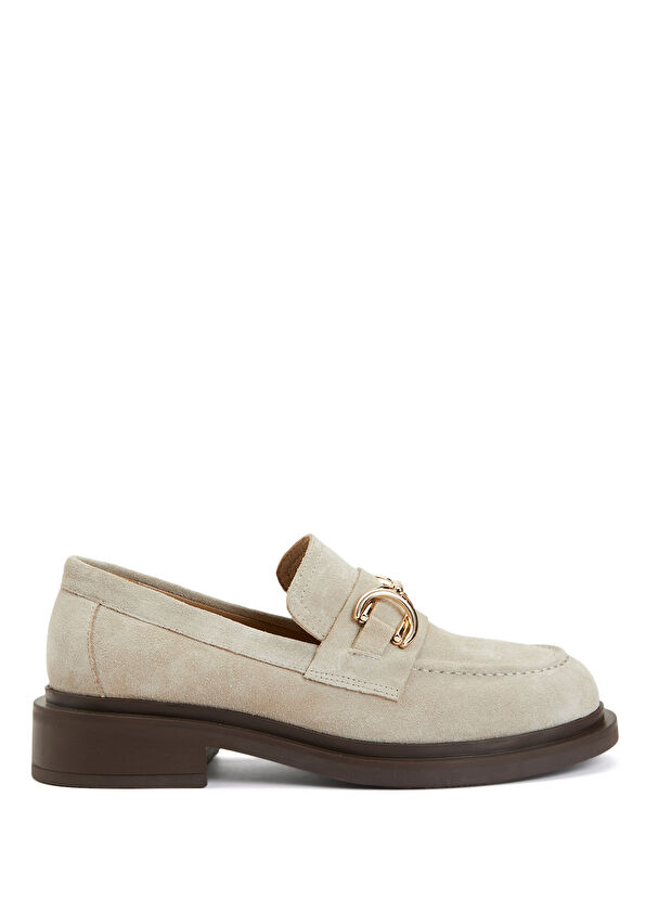 Beymen Club Beige Womens Suede Loafer - 1