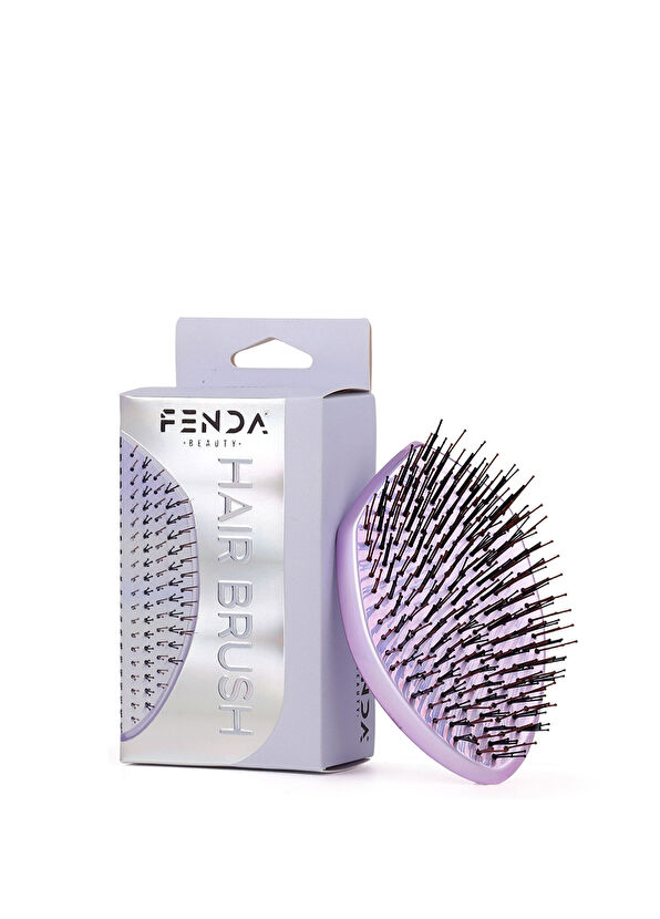 FENDA Professional Galaxy Pink 4-Pin Oval Pink Hair Brush - 1