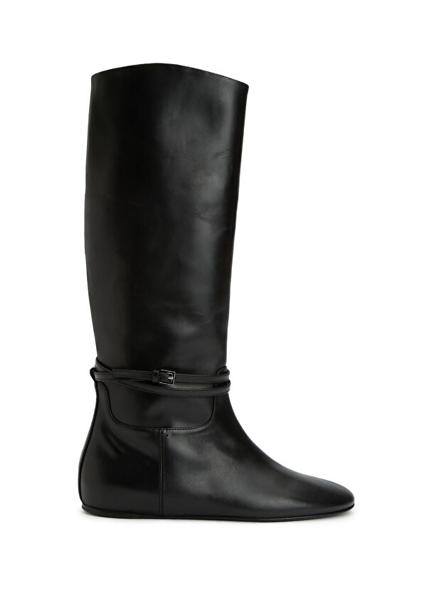 Siyah Kadın Deri Çizme - Görsel 2