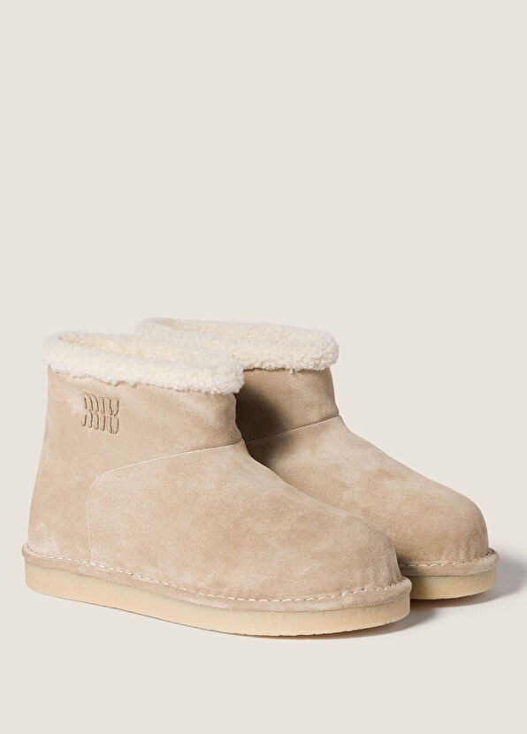 Miu Miu Naturel Süet Kadın Bot - 2
