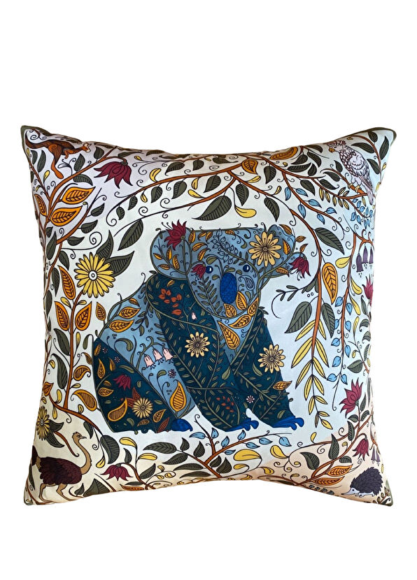 Un Poco Australian Nature İpek Kırlent 45x45 cm - 1