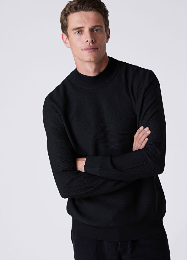 Beymen Club Black Half Turtleneck Sweater - 2