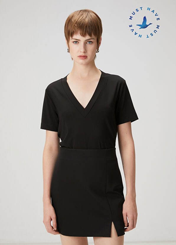 Beymen Club Siyah Basic T-shirt - 1