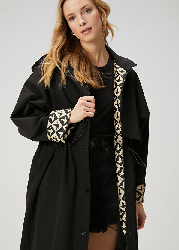 Beymen Club Black Hooded Overcoat - 1