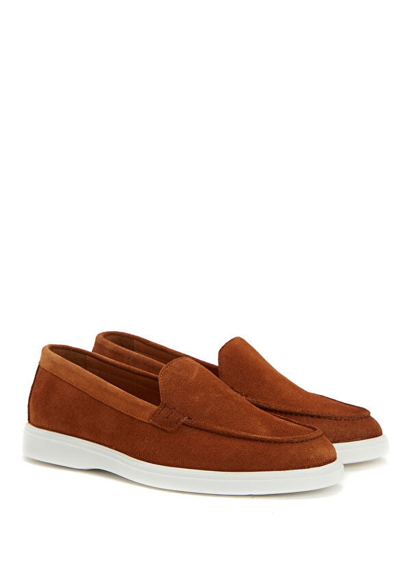 Beymen Club Taba Kadın Süet Loafer - 2