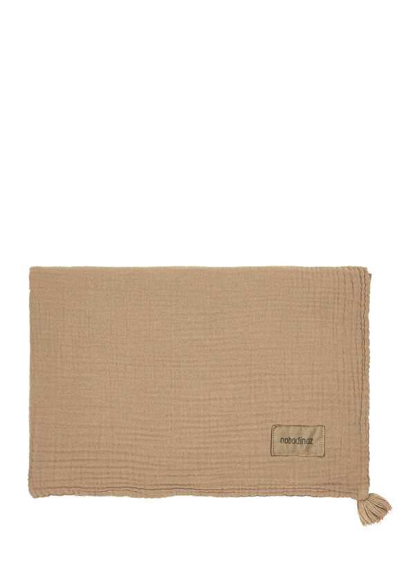 Nobodinoz Wabi Sabi Sesame Double Layer Muslin Baby Blanket 65 x 100 cm - 1