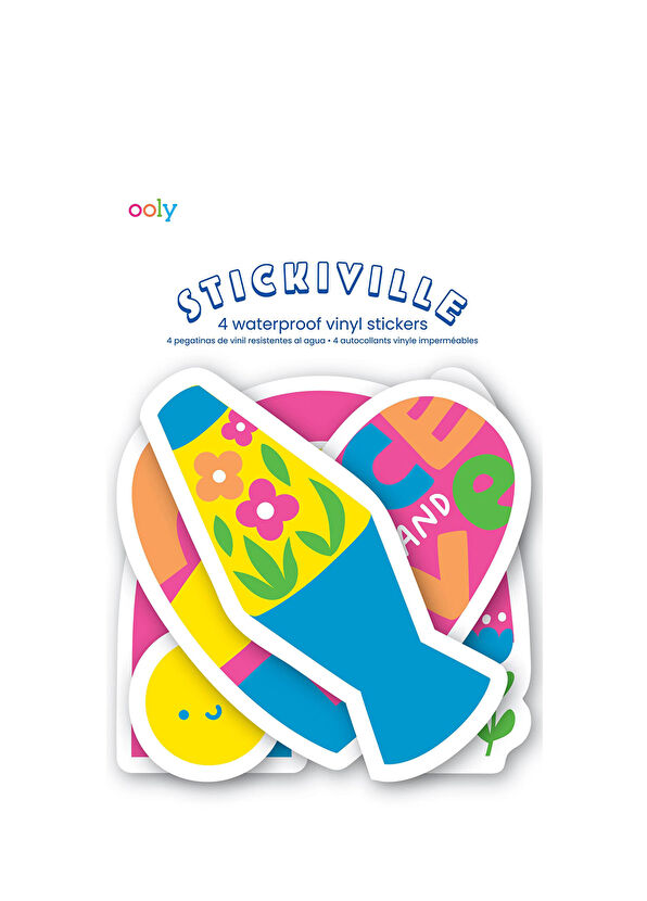 Ooly Stickiville Peace and Love Vinyl Stickers - 2