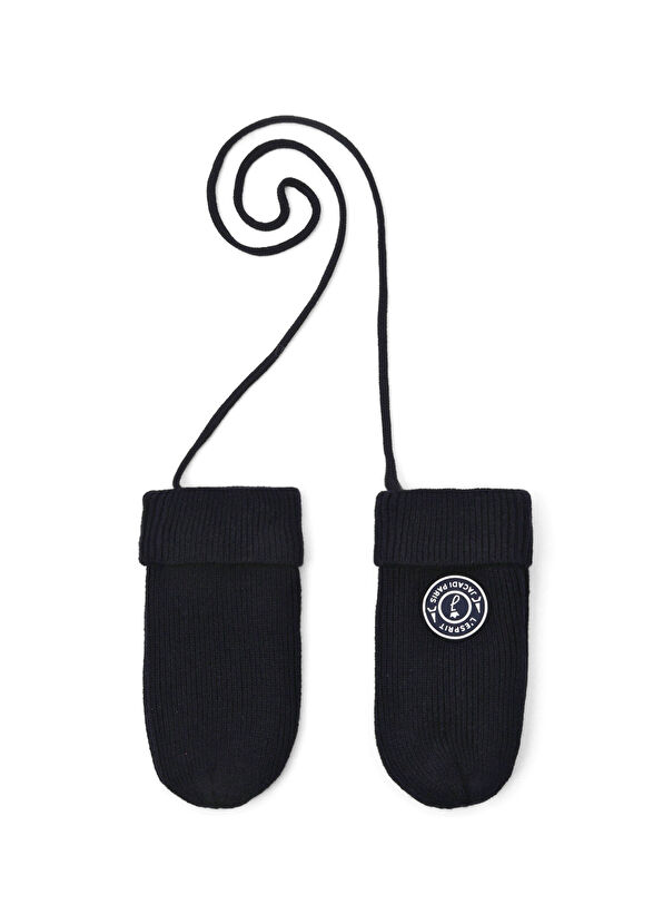 Jacadi Paris Lacivert Polar Astarlı Erkek Bebek Eldiven - 1