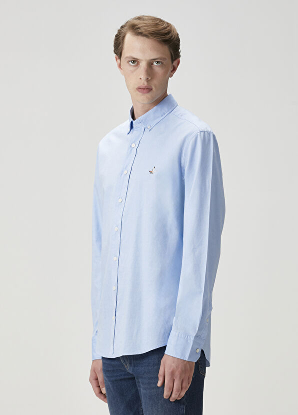 Beymen Club Comfort Fit Mavi Gömlek - 3