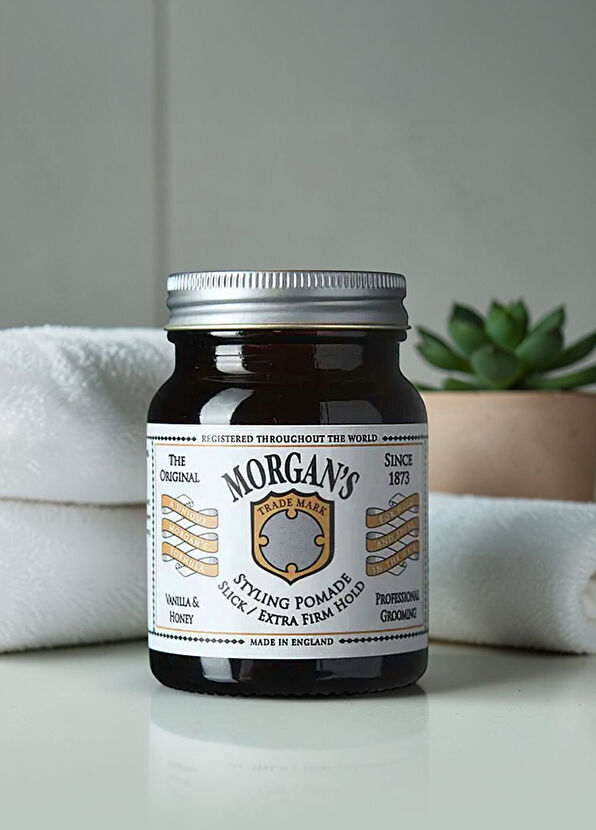 Morgan's Pomade Vanilla Honey Extra Firm Hold Pomade White Label Saç Şekillendirici Pomad 100 g - 2