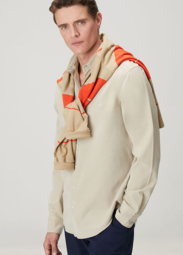 Beymen Club Comfort Fit Beige Shirt - 2