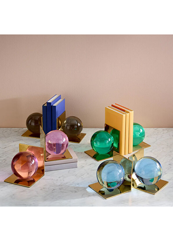 Jonathan Adler Globo Brown Book Holder - 2