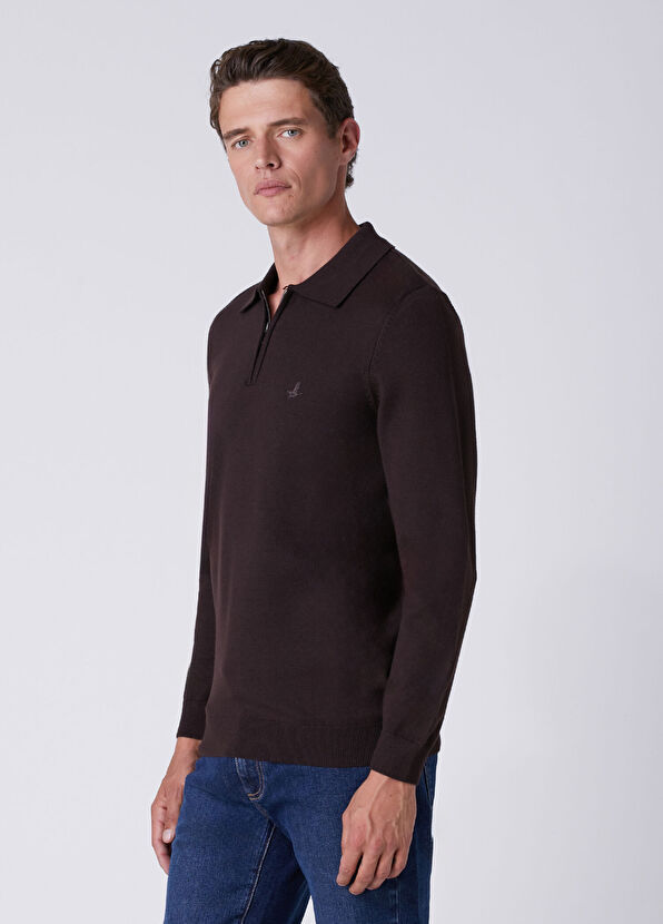 Beymen Club Brown Polo Sweater - 4