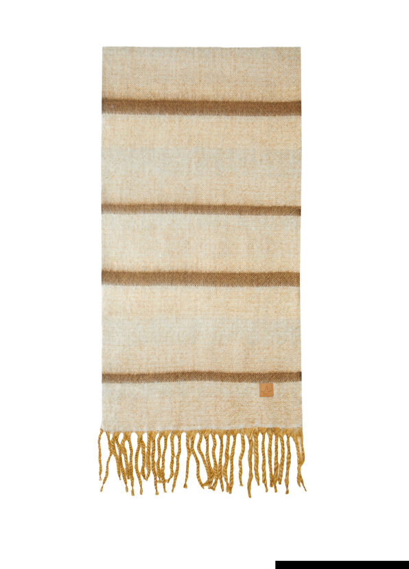 Beymen Club Beige Brown Striped Women's Scarf - 2
