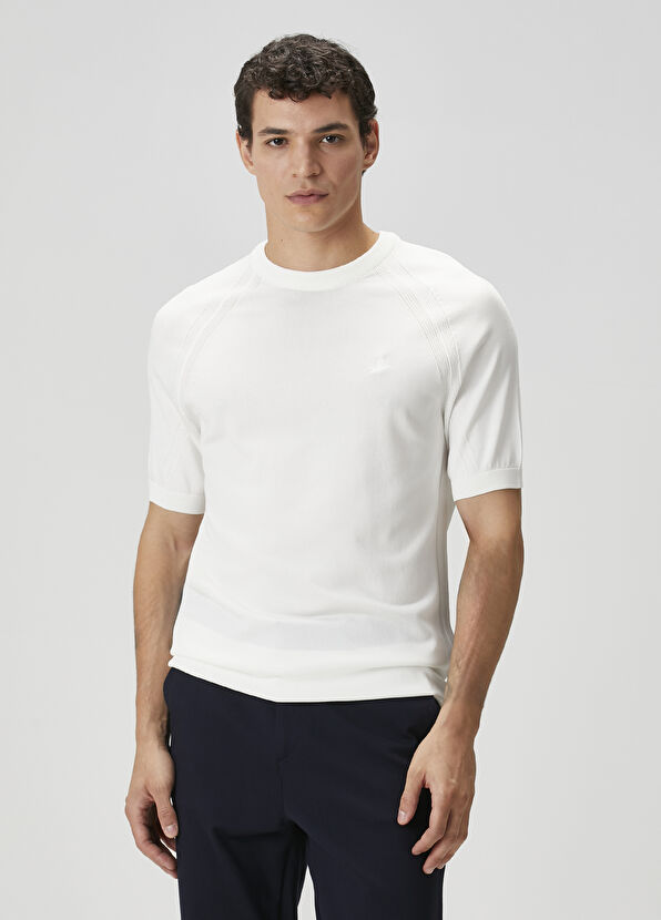 Beymen Club Off-White Short-Sleeved Sweater - 1