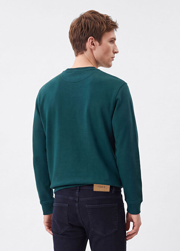 Beymen Club Clubby Koyu Yeşil Oversized Sweatshirt - 4