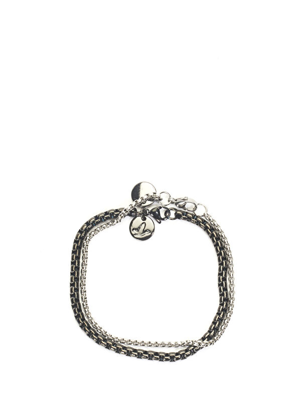 Beymen Club Black 2 Pieces Men's Steel Bracelet - 2