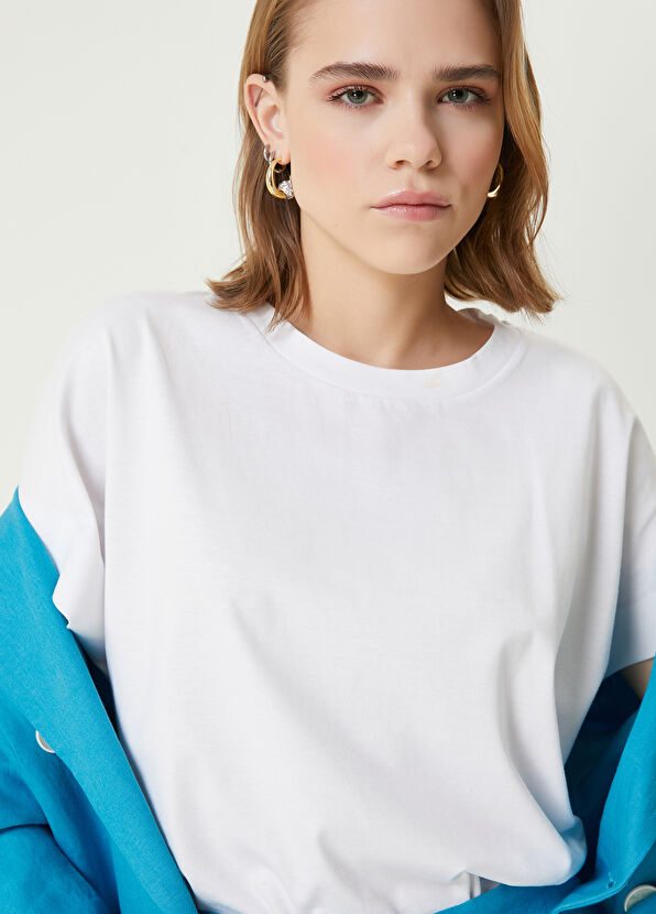 Beymen Club Kırık Beyaz Basic T-shirt - 2