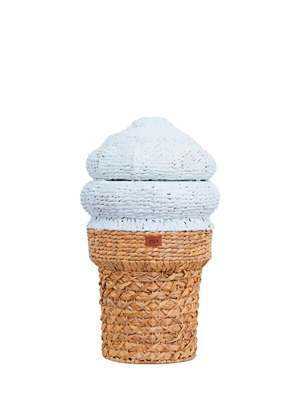 Zoa Collection Ice Cream Rattan Toy Basket - 1