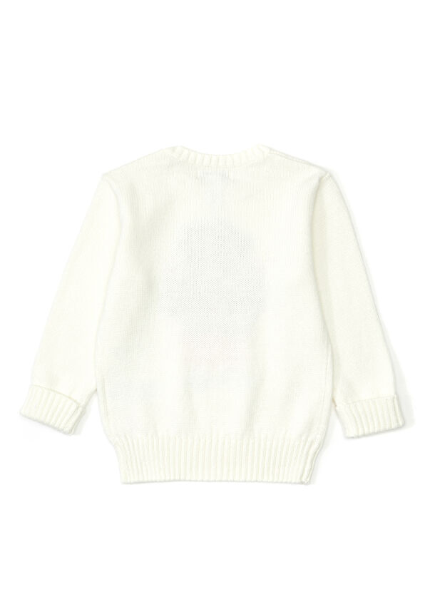 Polo Ralph Lauren Beyaz Bebek Kazak - 2