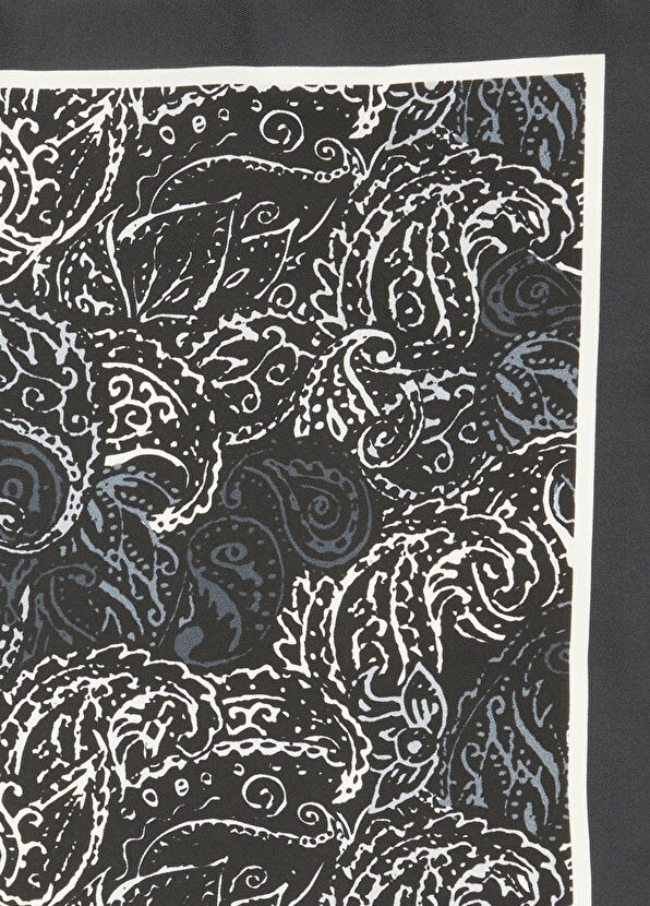 Beymen Club Black Wool Pocket Square - 2