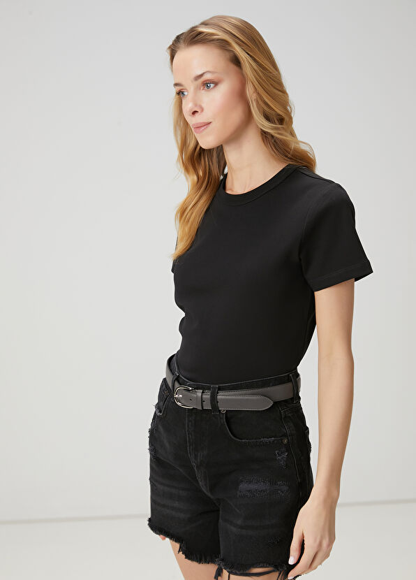 Beymen Club Siyah Basic T-shirt - 4