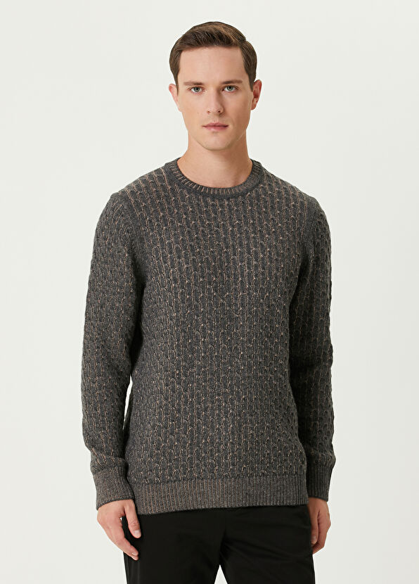Beymen Club Camel Braided Wool Sweater - 1