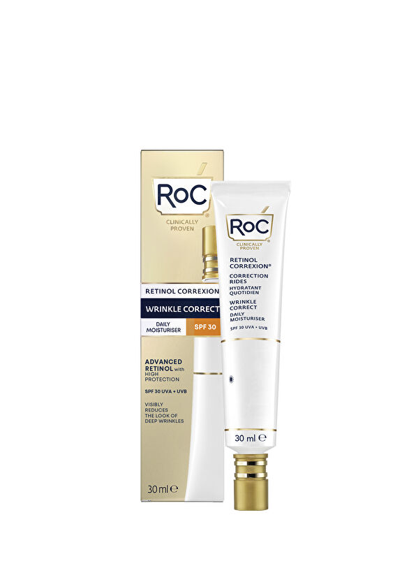 Roc Retinol Correxion Daily Moisturiser SPF30 Yaşlanma Karşıtı Nemlendirici Gündüz Kremi 30 ml - 1