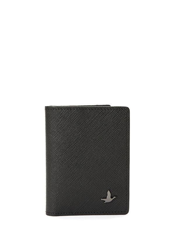 Beymen Club Black Men's Leather Card Holder - 1