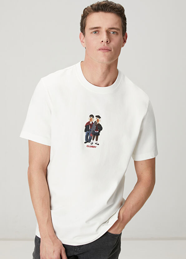 Beymen Club Relax Fit Clubby Beyaz T-shirt - 2