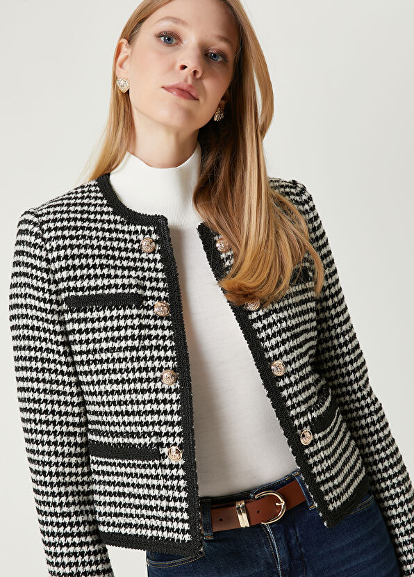 Beymen Club Siyah Kazayağı Desenli Ceket - 2