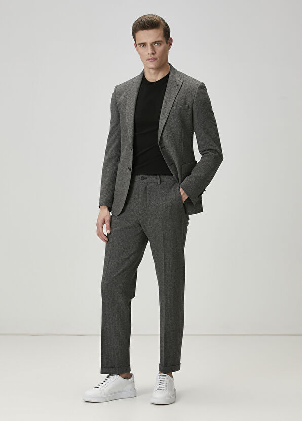 Beymen Club Anthracite Wool Trousers - 1