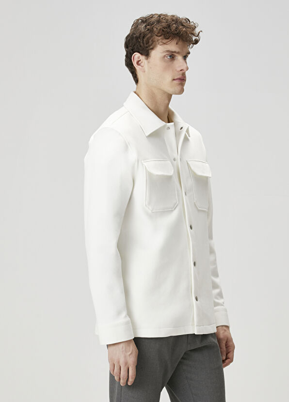 Beymen Club Beyaz Dış Gömlek - 3