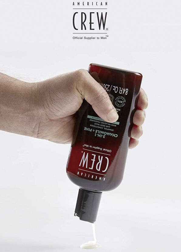 American Crew 3in1 Chamomile & Pine With Relaxing Fragrance Nourishing Shampoo + Conditioner + Body Lotion for Men 450 ml - 2