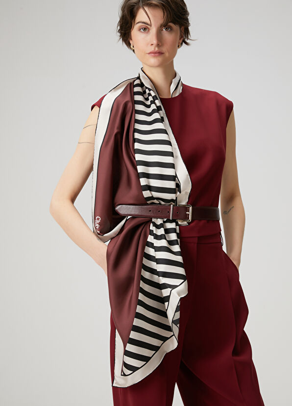 Beymen Club Patterned Silk Scarf - 1