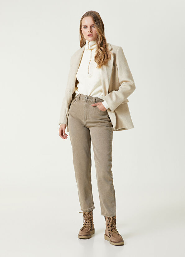 Beymen Club Haki Mom Jean Pantolon - 1