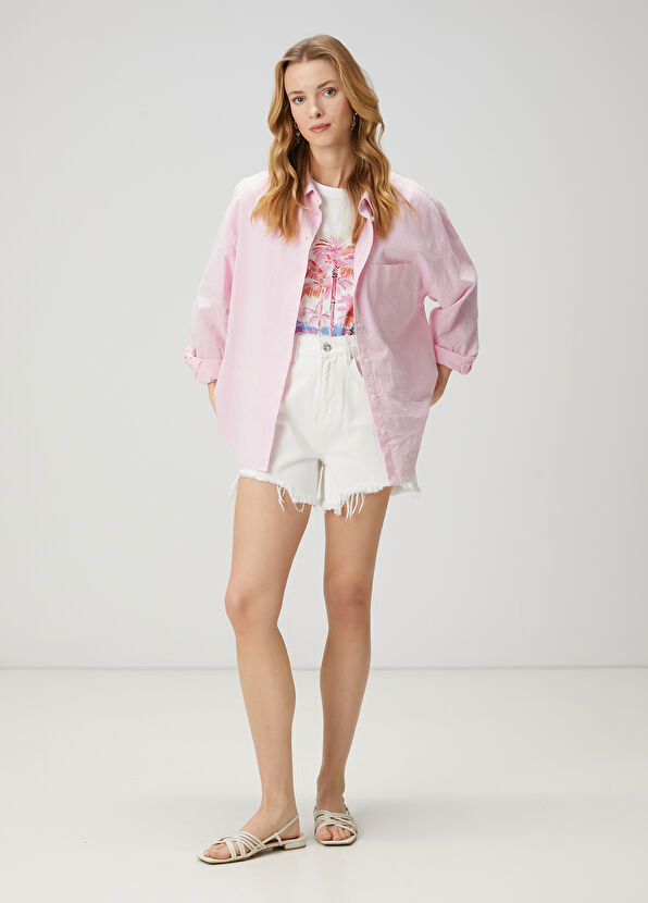 Beymen Club Pink Striped Shirt - 3