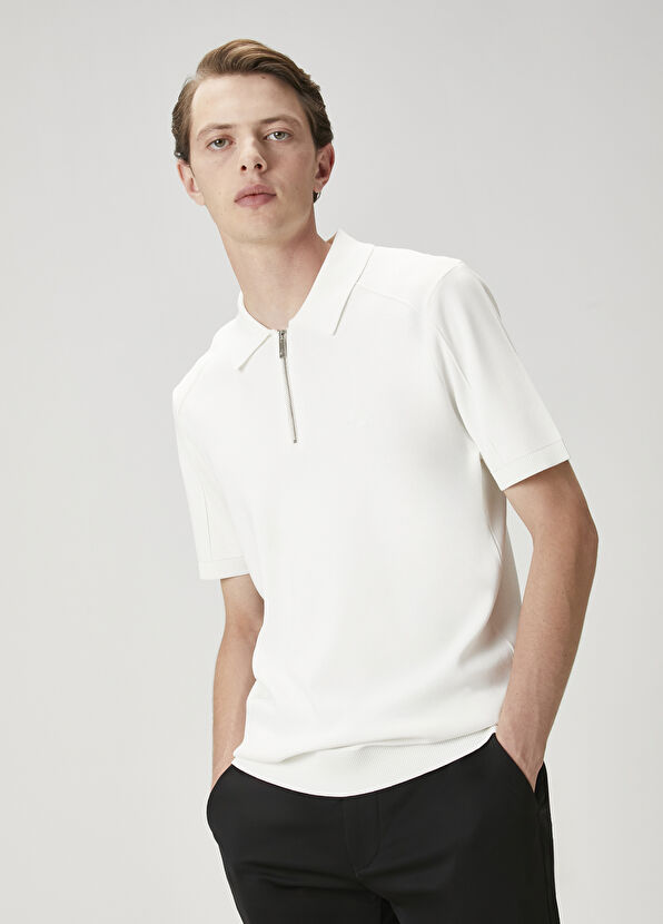 Beymen Club Off-White Short-Sleeved Knitwear - 1