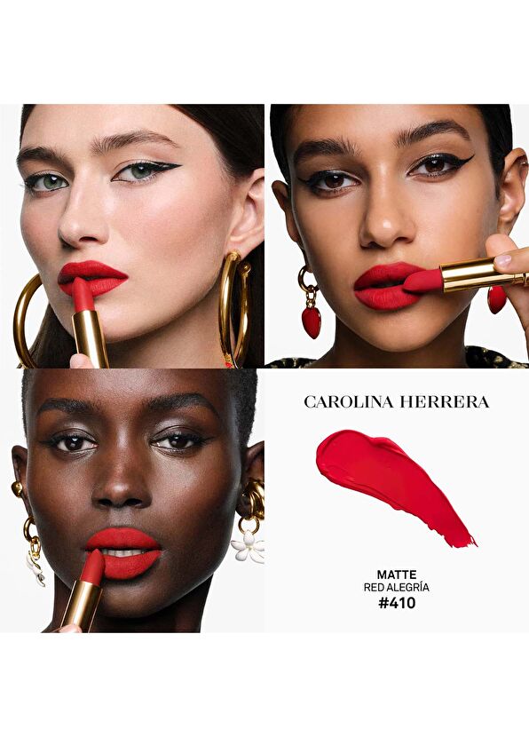 Carolina Herrera Fabulous Kiss The Lipstick Matte 410 Alegria - 4