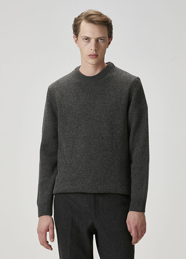 Beymen Club Gri Melanj Kaşmir Karışımlı Kazak - 3