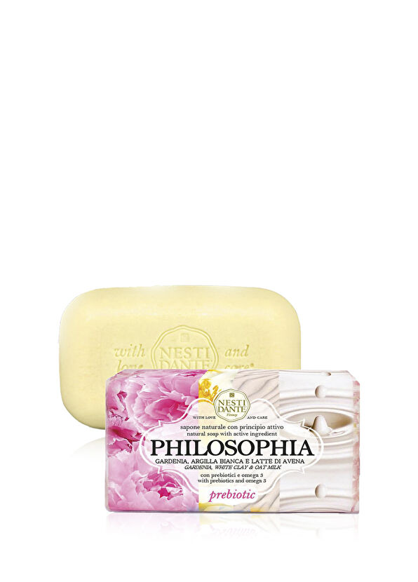 Nesti Dante Philosophia Prebiotic Besleyici ve Nemlendirici Beyaz Kil &  Yulaf Sütü & Omega 3 Katı Sabun 250 gr - 1