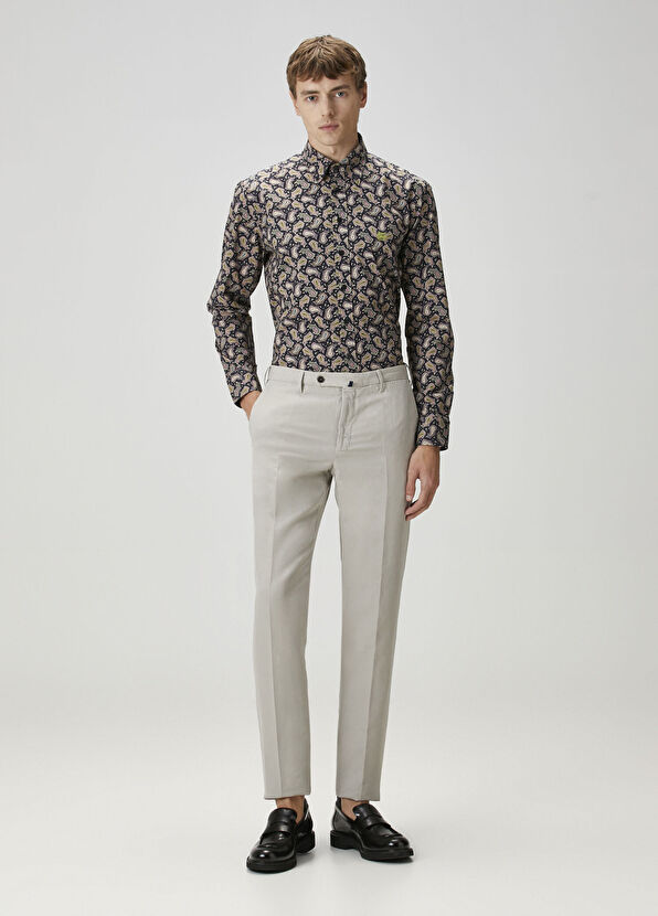 Etro Lacivert Etnik Desenli Gömlek - 2