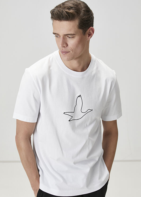 Beymen Club Relaxed Fit White T-Shirt - 2