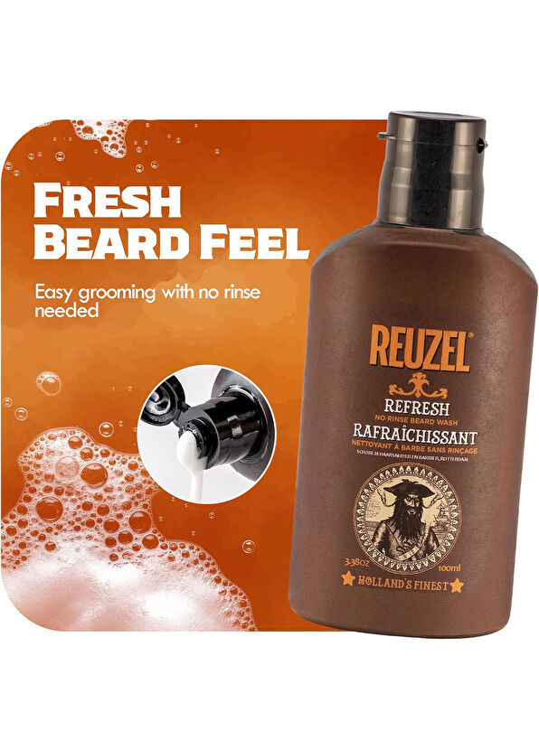 Reuzel Refresh No Rinse Beard Wash Sakal Temizleyici Köpük 100 ml - 2