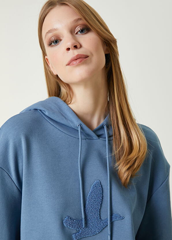 Beymen Club Blue Logo Hoodie - 2