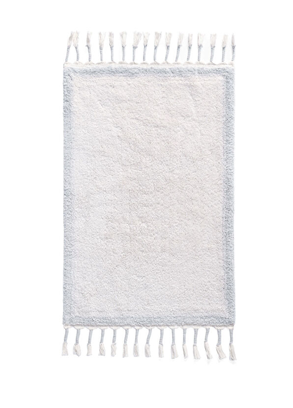 Irya Root Açık Mavi Pamuklu Banyo Paspası 60 x 100 cm - 1